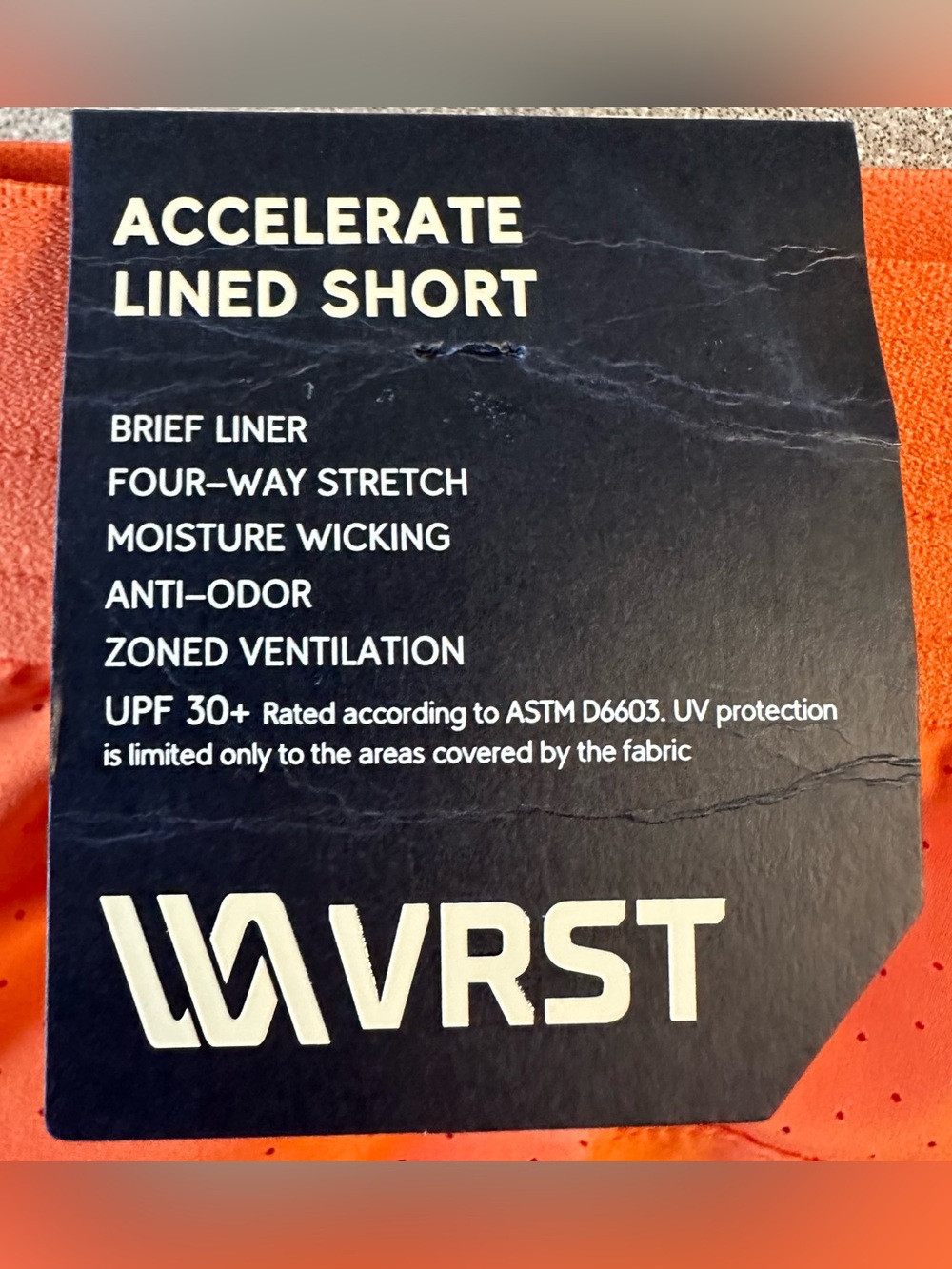 VRST 5” Inseam Accelerate Lined Shorts - NWT - Picture 5 of 7